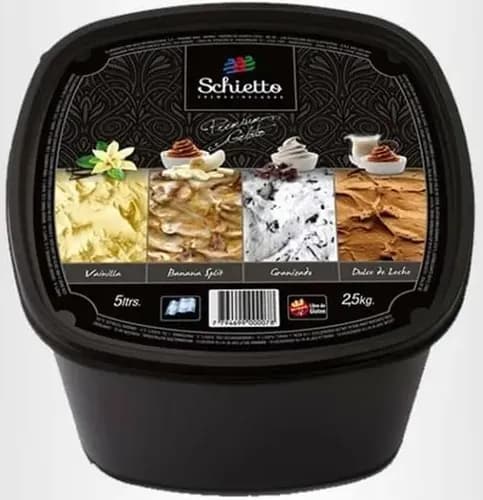 Balde 5 litros schietto banana split