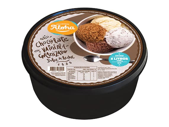 Balde aloha x 3 litros marron