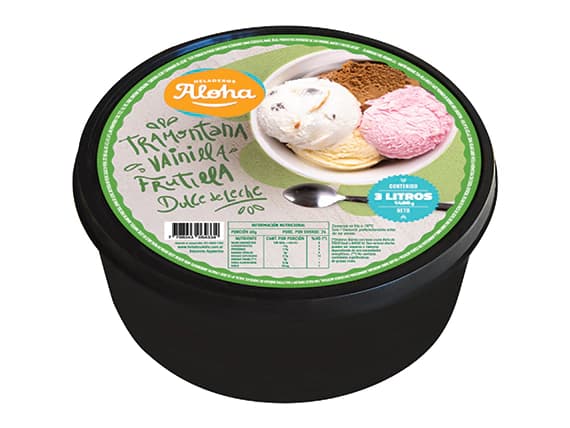 Balde aloha x 3 litros verde