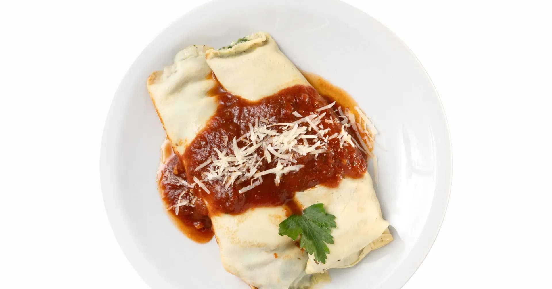 CANELONES DE POLLO Y VERDURA CON SALSA