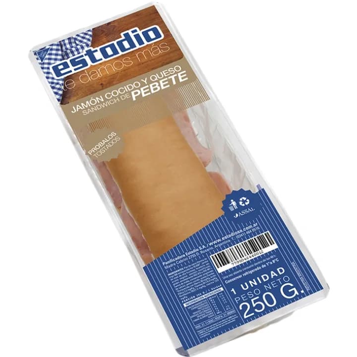 PEBETE JAMON Y QUESO