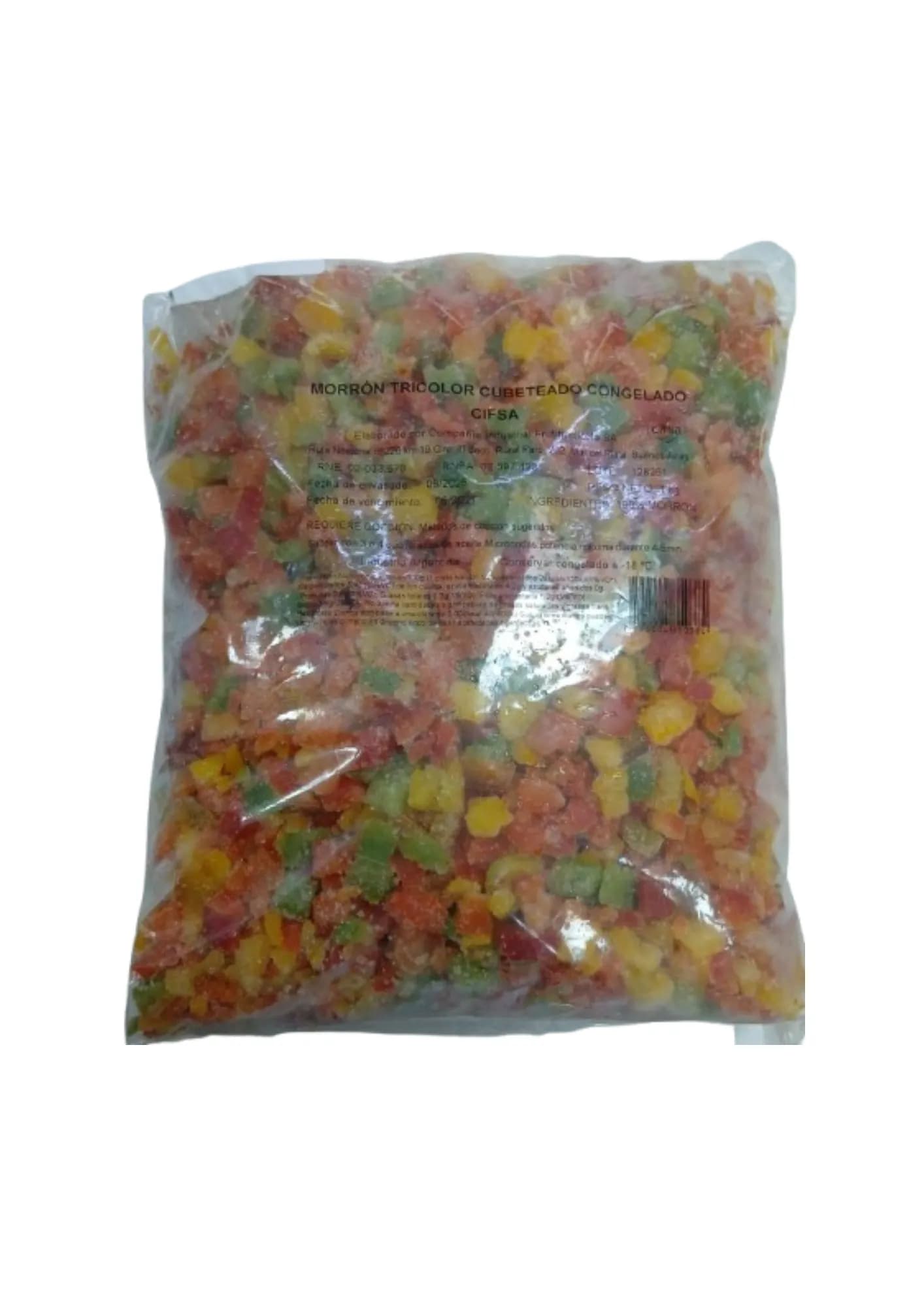 Morron Tricolor en Cubo