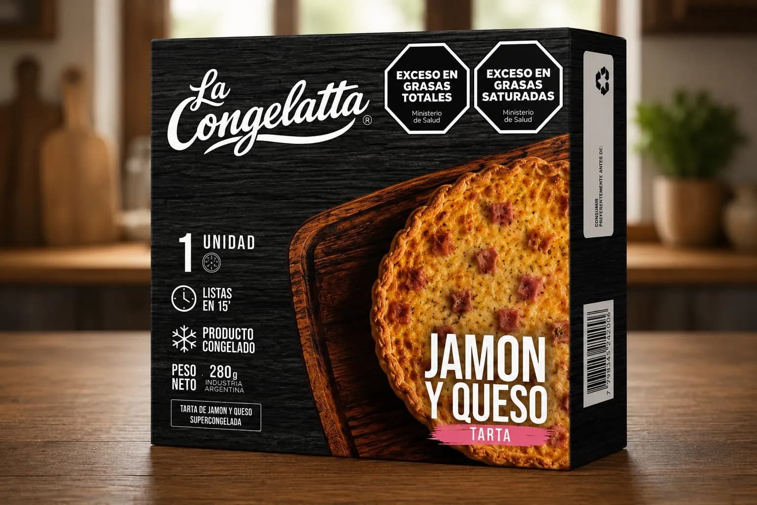TARTA JAMON Y QUESO